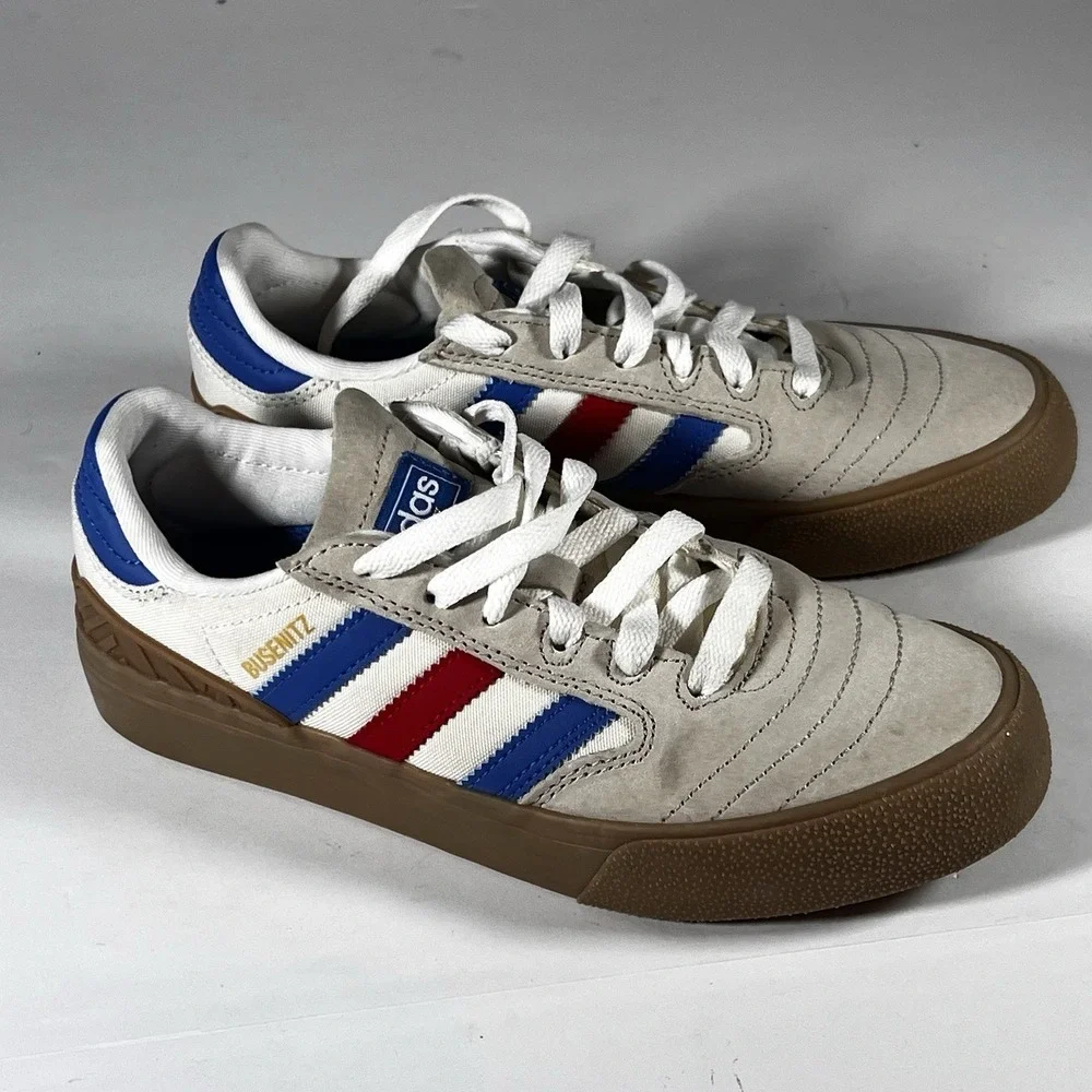 Adidas Busenitz Vulc II Vulcanized Skate Shoe Bliss Blue Bird Gum Size 4 H04886